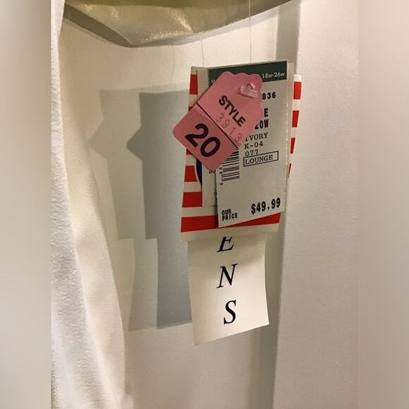 NWT Vintage H.P. Fashions cream Cardigan jacket size 20 - Picture 5 of 7